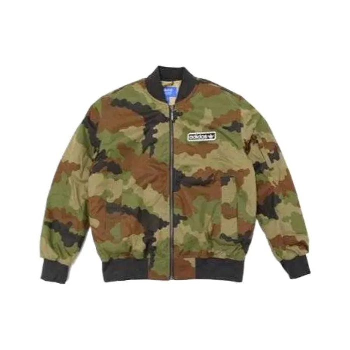 Adidas Originals Куртки и Пальто Мужские Камуфляж Зеленый
