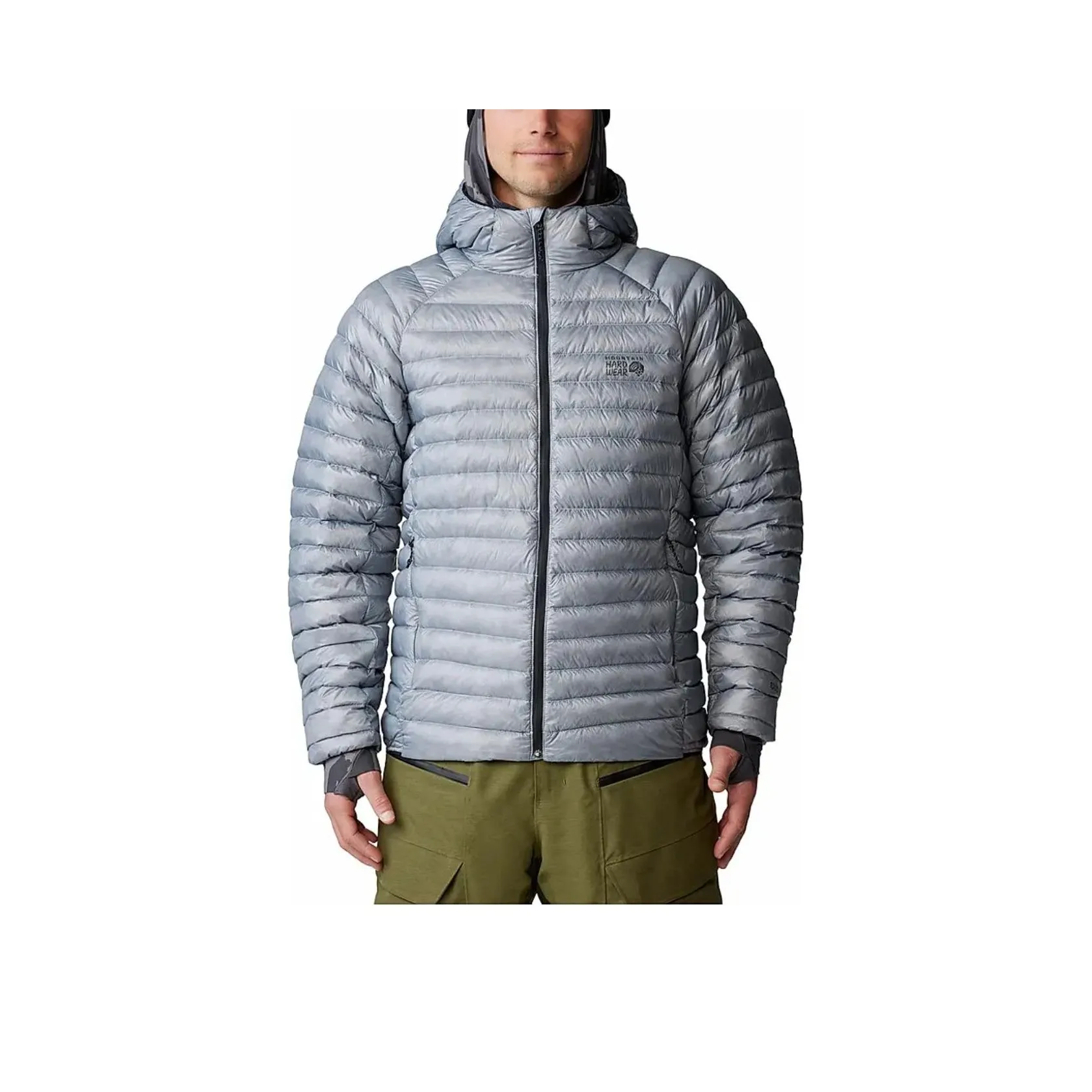 MOUNTAIN HARDWEAR Ghost UL PERTEX Пуховик Мужской Ледниковый серый Белый