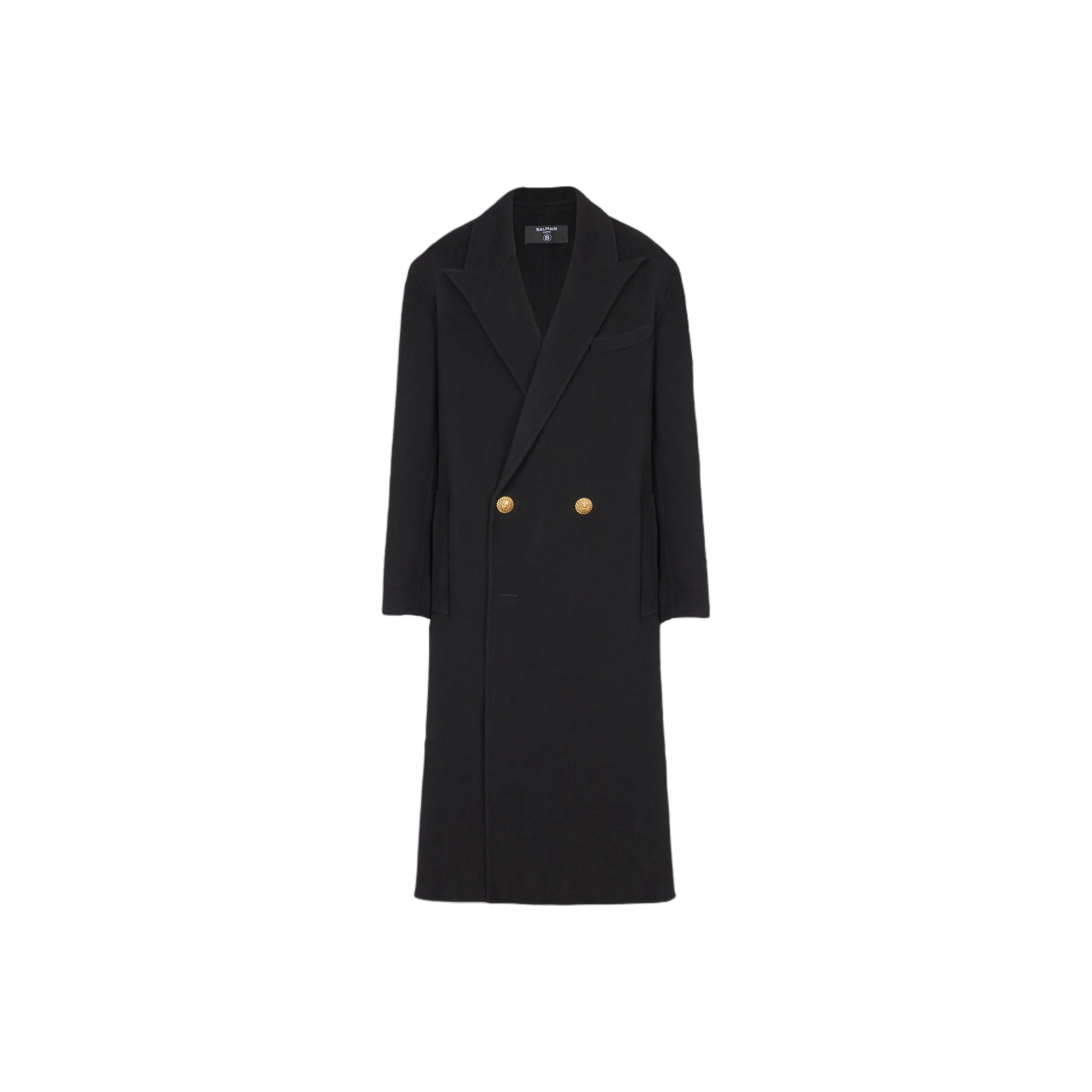 BALMAIN Coats Men Black