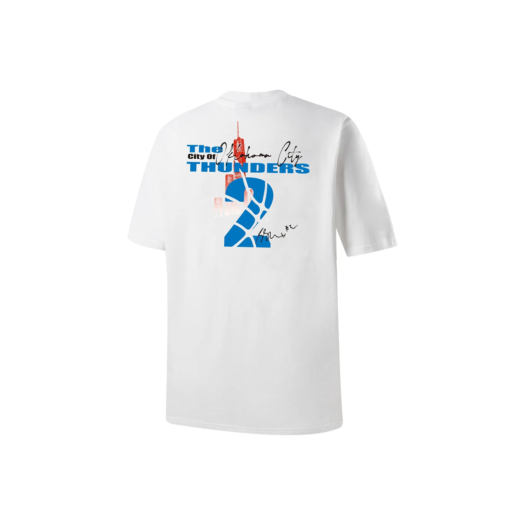 NBA Oklahoma City Thunder T-Shirt Унисекс Белый