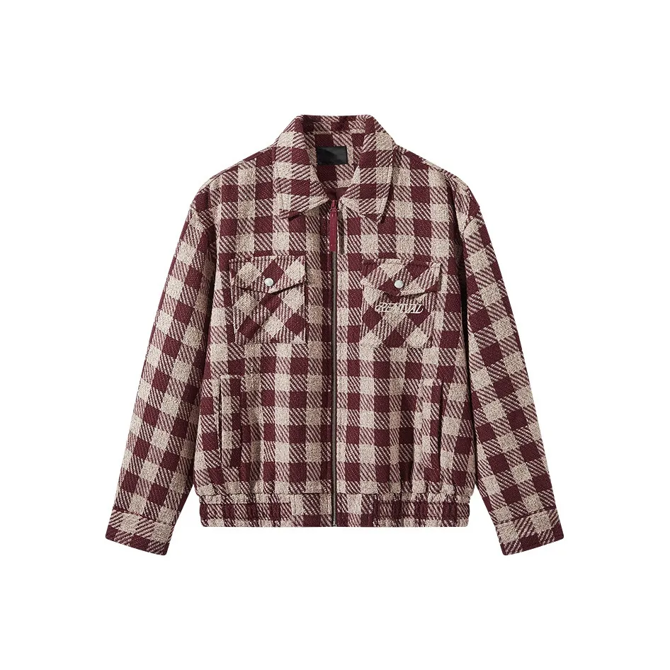 GXG Куртки и Пальто Мужской Красный Клетка