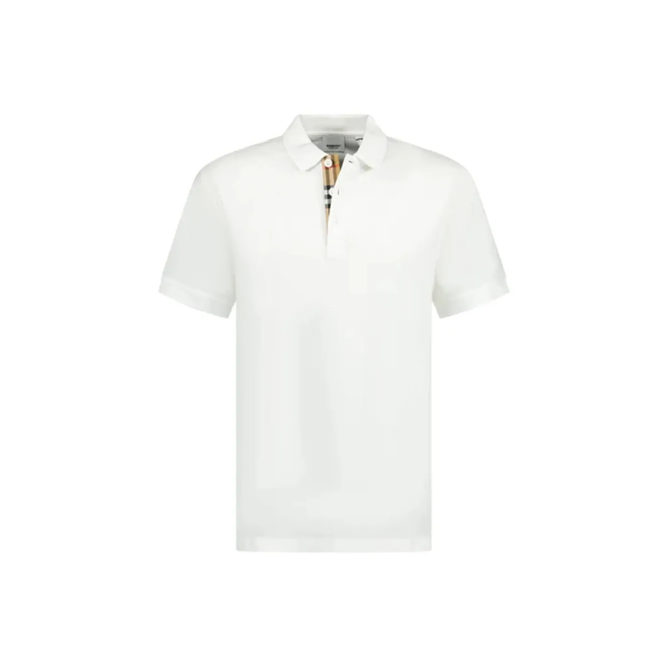 Burberry SS23 Men's Casual Pullover Short Sleeve Polo Shirt White
