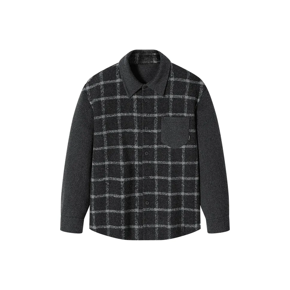GXG Gray Plaid Men's Coat GXG Серый Клетчатый Мужской Пальто