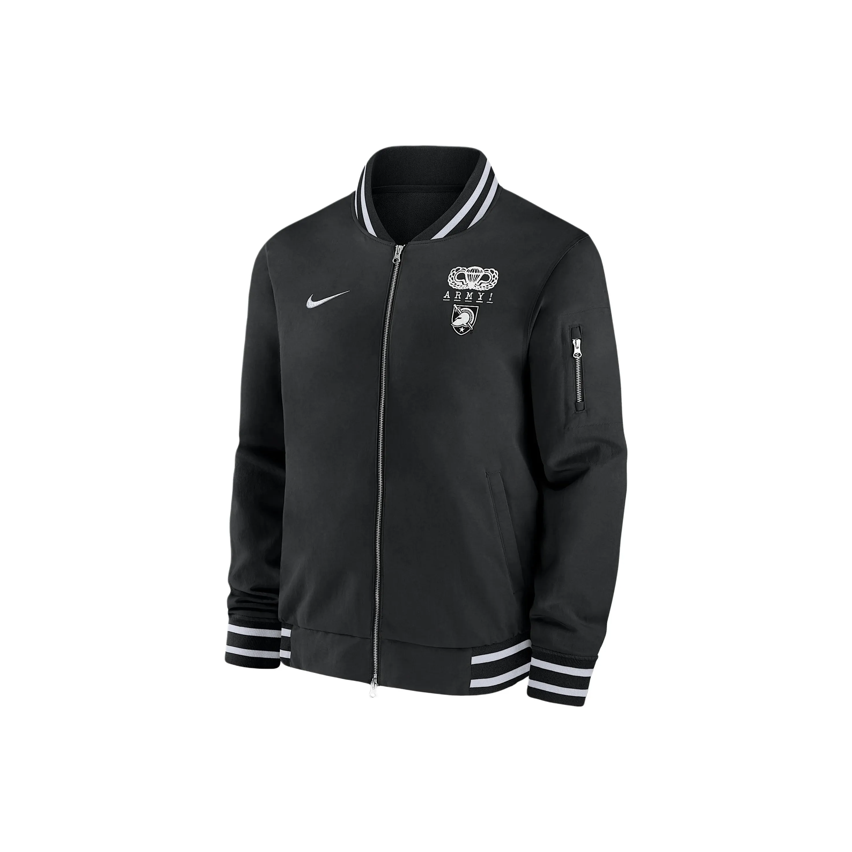 Nike Army Knights Rivalry Sideline Men's Nike College Full Zip Bomber Jacket
