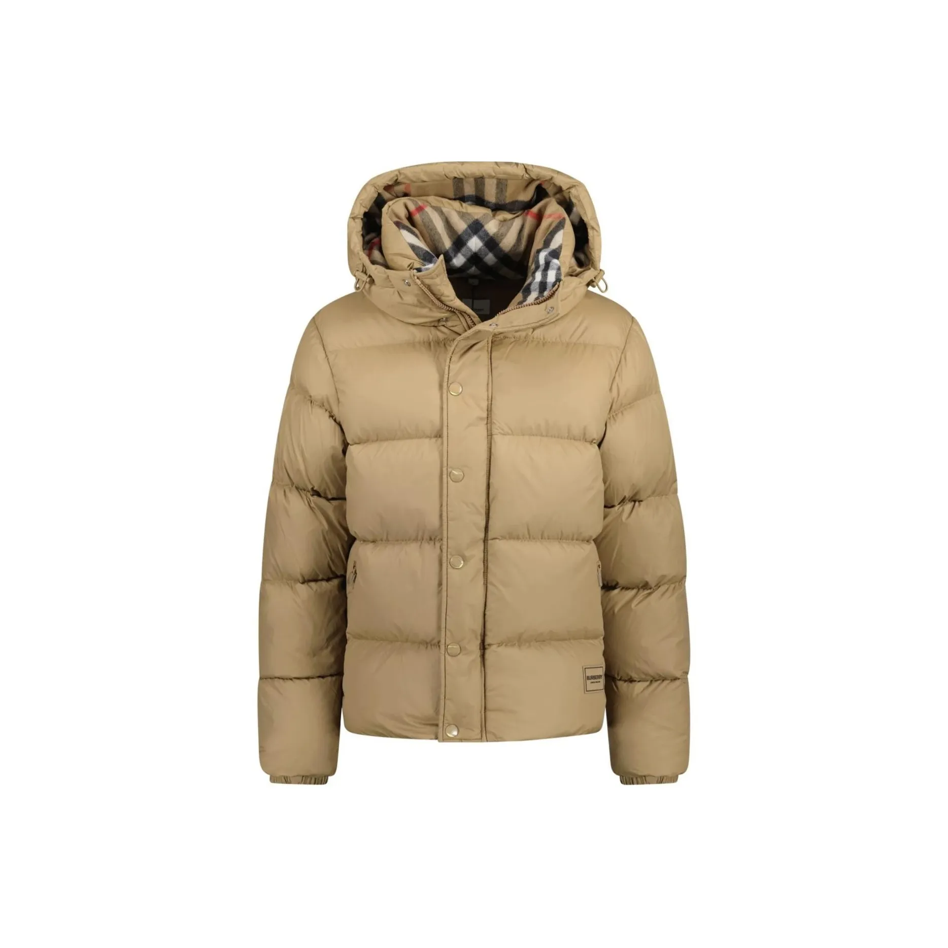 burberry pocket Down Jacket Men's Beige