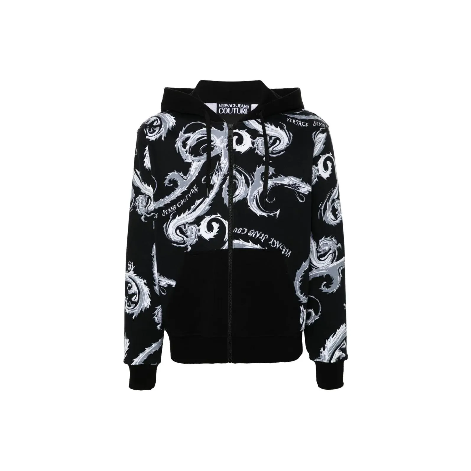 VERSACE JEANS COUTURE Barocco Printed Jersey Hoodie
