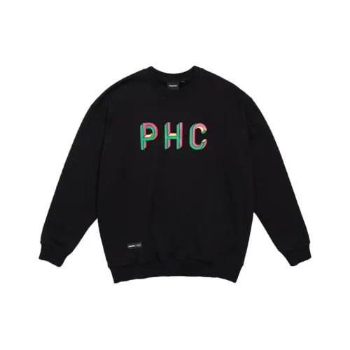 PHANTACI Черный Унисекс Свитшоты