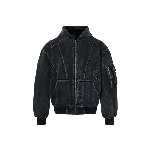 ROCAWEAR Промытый черный Унисекс Объемные куртки (пуфы)