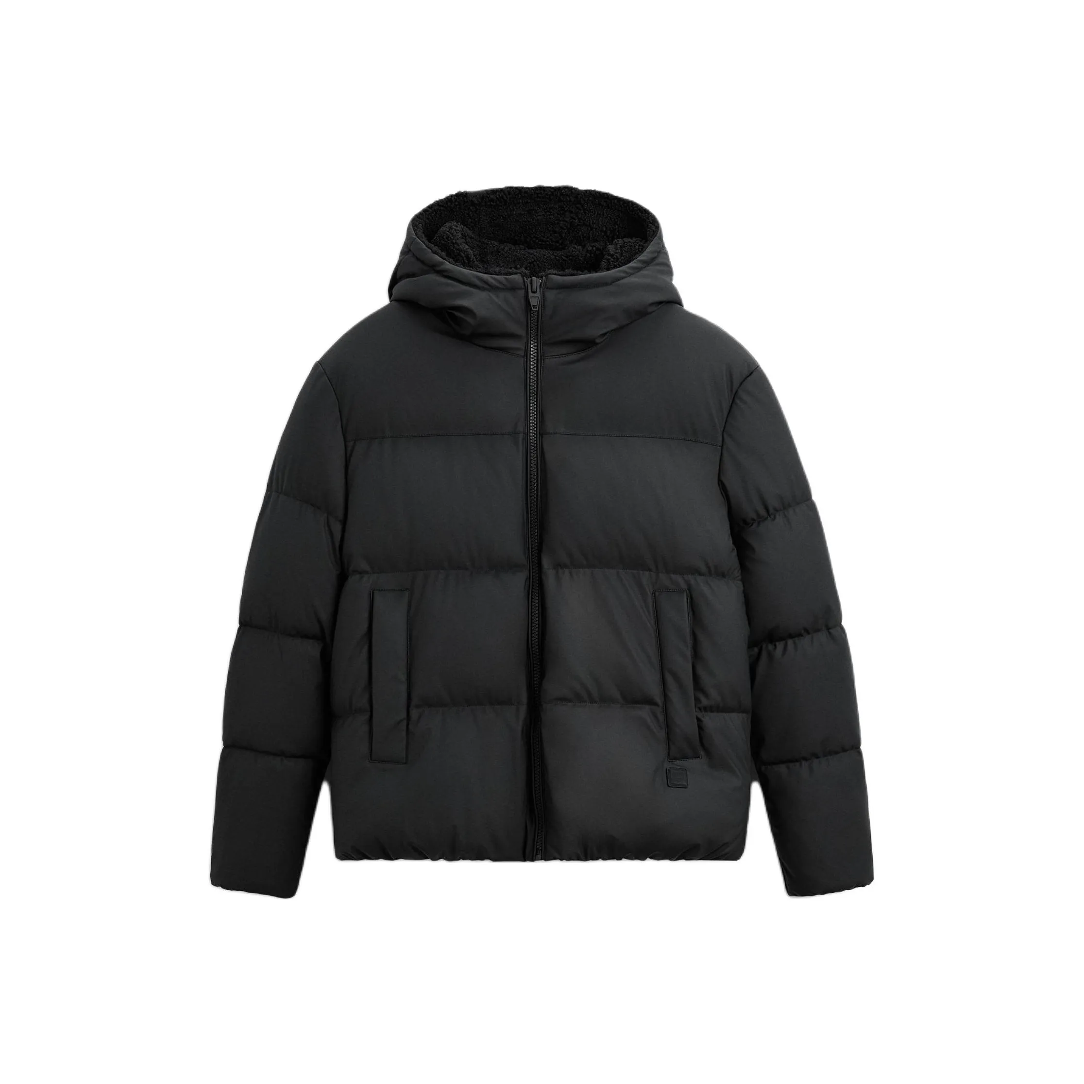 ZARA Черный мужской пуховик