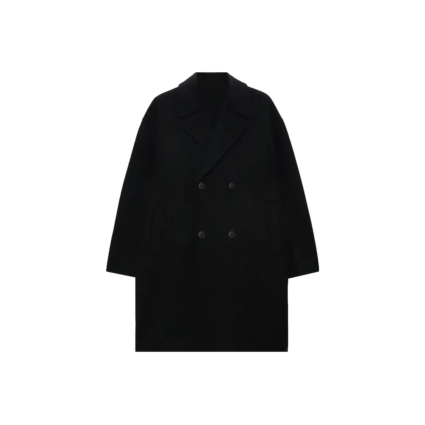 WILD LEADER Черное унисекс пальто