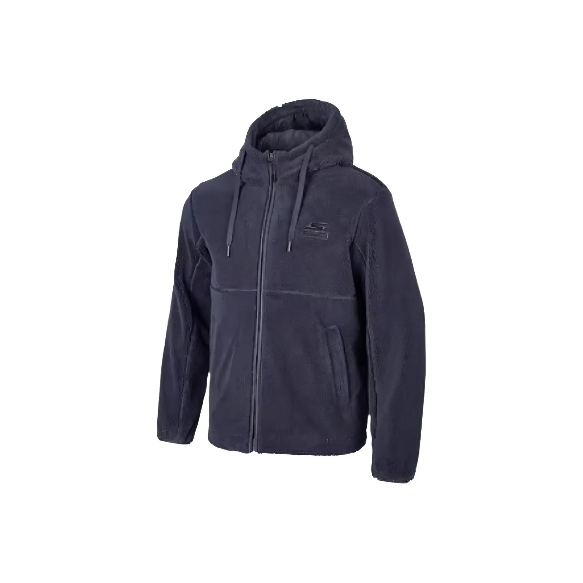 Skechers Basic Sports Series Outlets Velvet feel Coat Men's Ink Gray