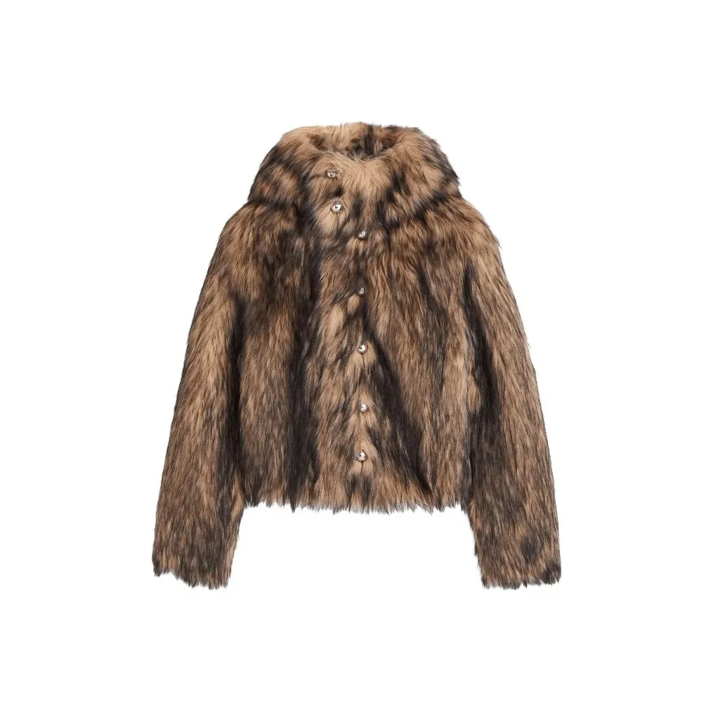 Rabanne H&M Fuzzy Hooded Jacket Mens