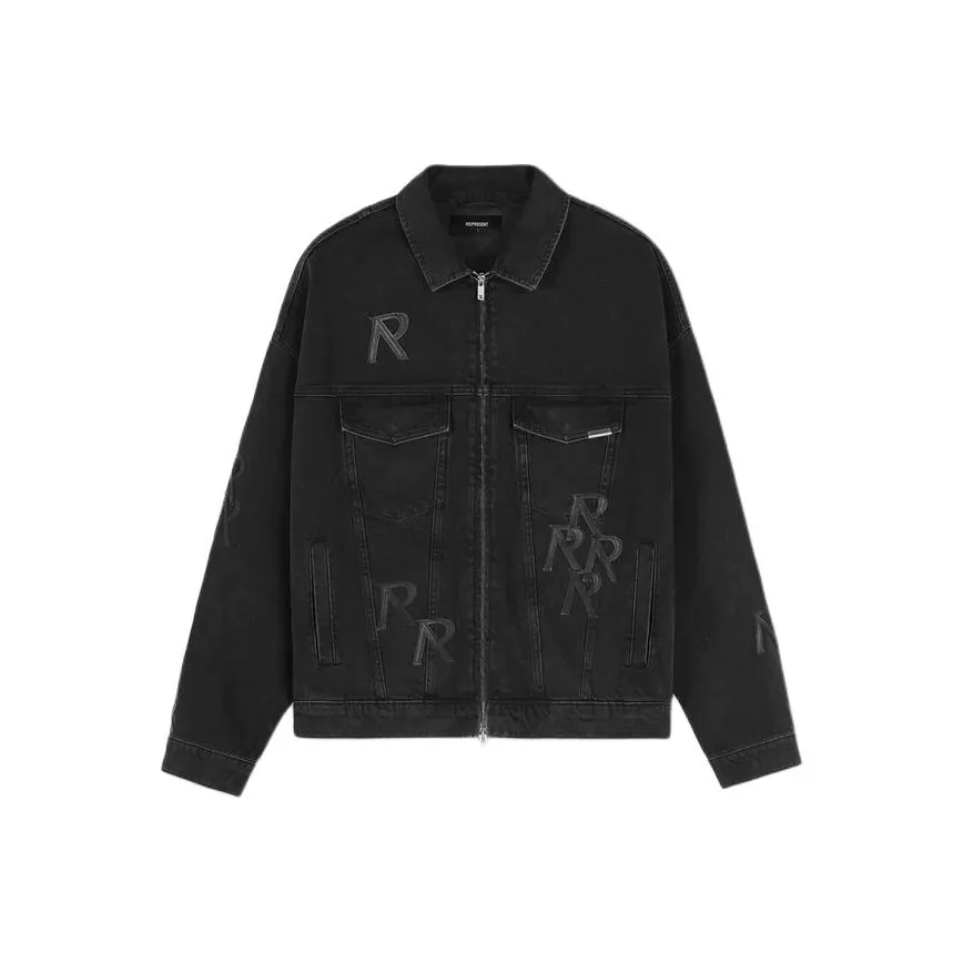 REPRESENT R4 INITIAL Denim Куртка Куртки Пальто Мужской Черный