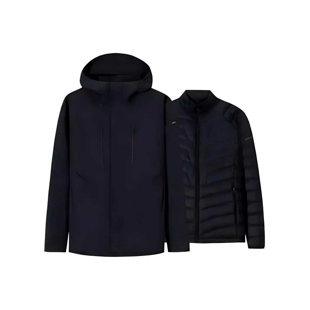 Anta Water Resistant Windproof Wear Resistant Windbreaker Jacket Men's Basic Black