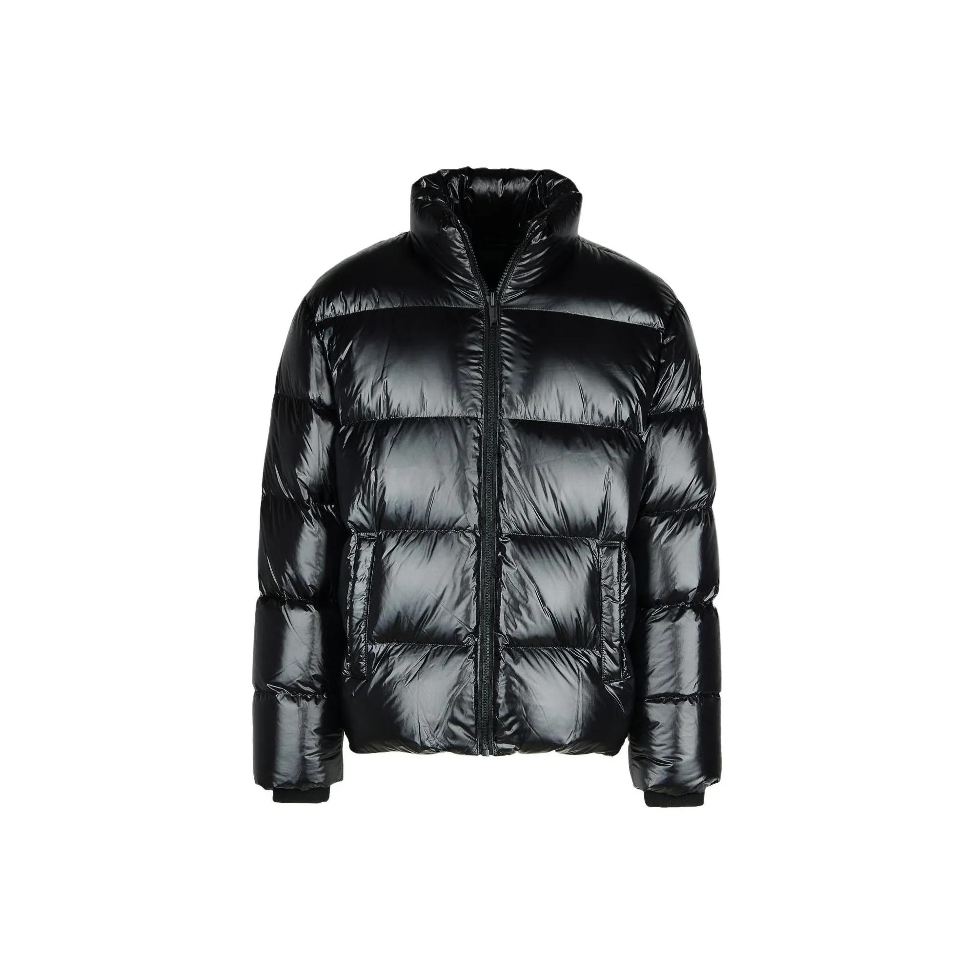 Moose Knuckles Logo Patch Padded Puffer Jacket