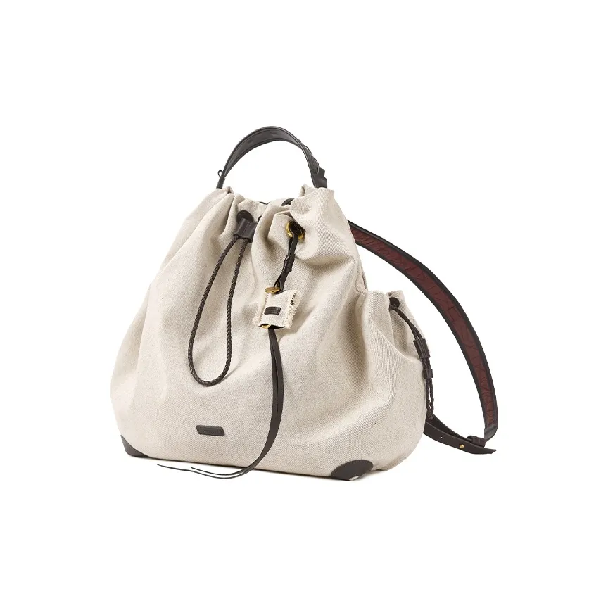 Songmont Рюкзак из коровьей кожи с тканью большой унисекс белый чайный и синий окрашенный бесконечный набор одежды