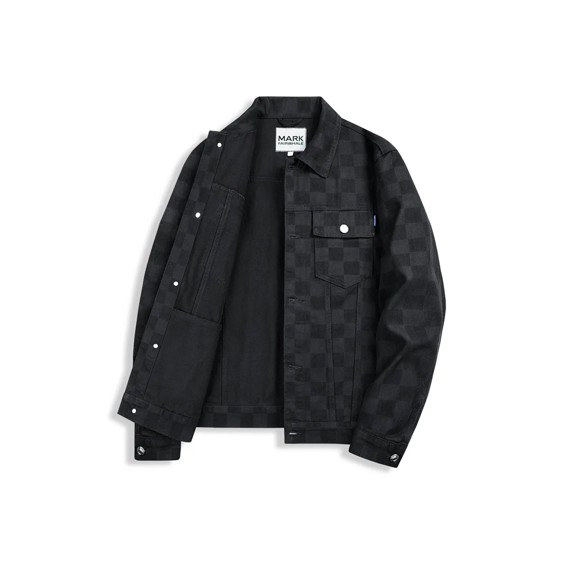 FAIRWHALE Куртки Пальто Мужской Чисто Черный