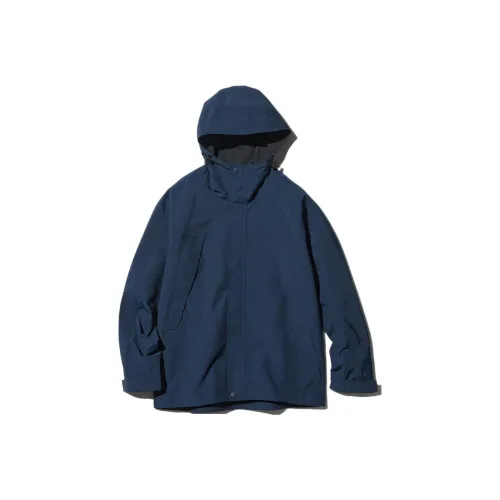 UNIQLO Темно-синяя унисекс куртка