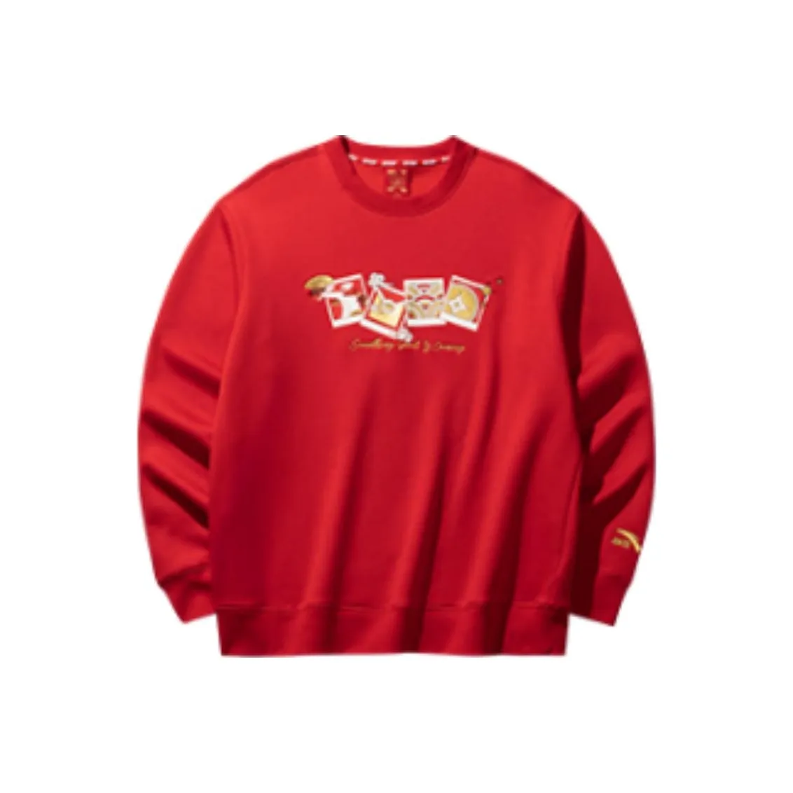 ANTA Good Things Happen Sweatshirts Men's Rich Red