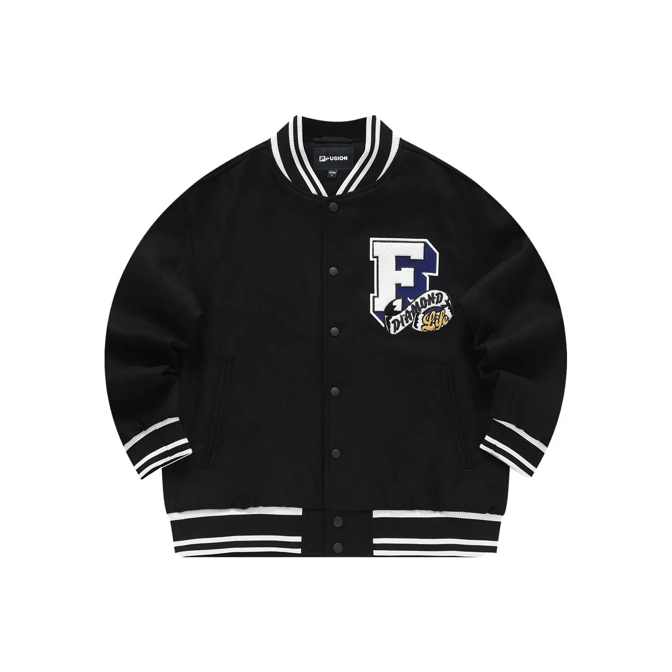 FILA FUSION Глубокий Черный Мужской Бейсбольная Джерси