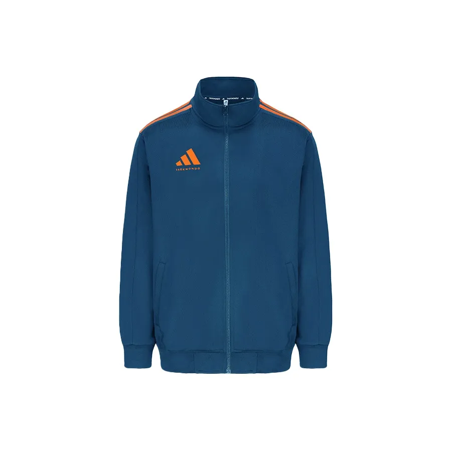Adidas Taekwondo Куртки и Пальто Мужские Темно-синий с Апельсин Полосы