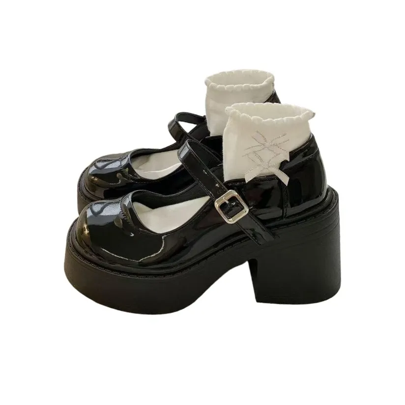 CHERRY KALIKA Грубый каблук Туфли Мэри Джейн Женские