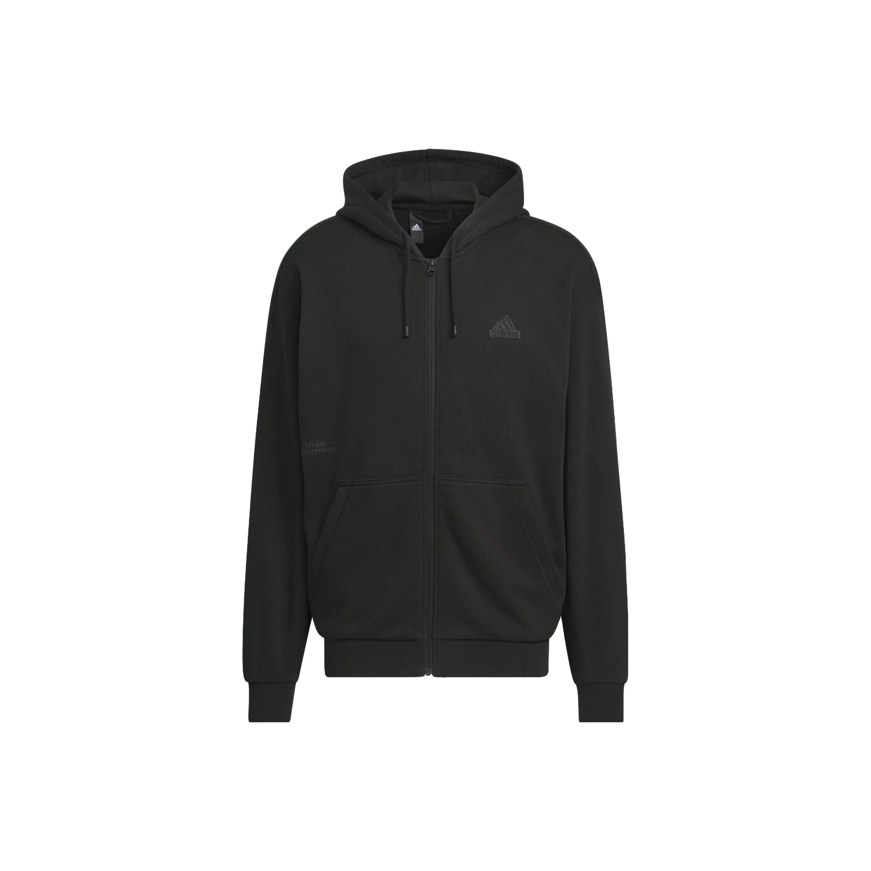 Adidas Тяжелая Французская Тери Куртка Куртки и Пальто Мужской Черный