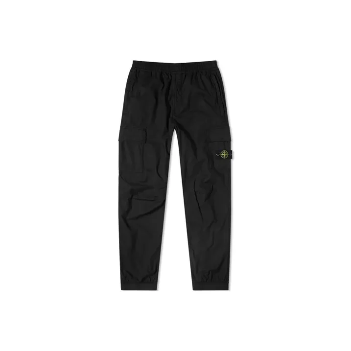 STONE ISLAND Fall Work Pants Men's Black