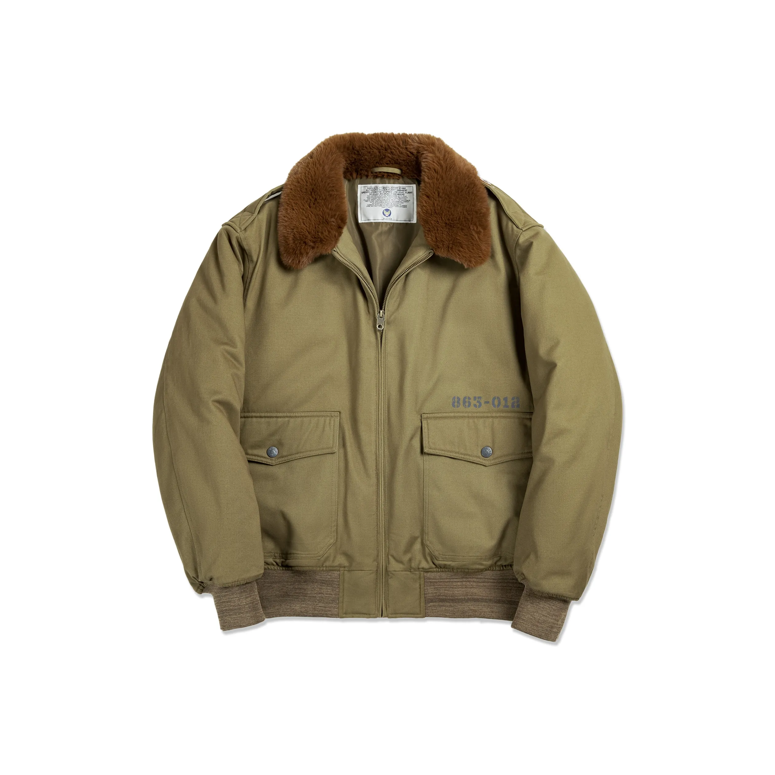 MADEN Хлопковый пуховик Мужской Оливково-зеленый