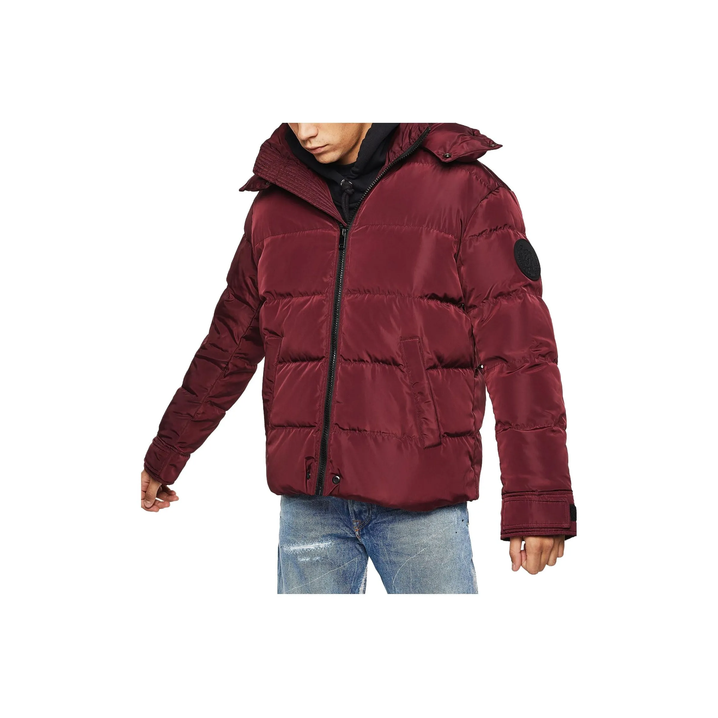 DIESEL Пуховик Мужской Розовый Красный