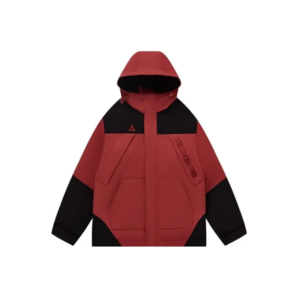 PEAK Basketball Culture Series Бордовый Мужской Пуховик