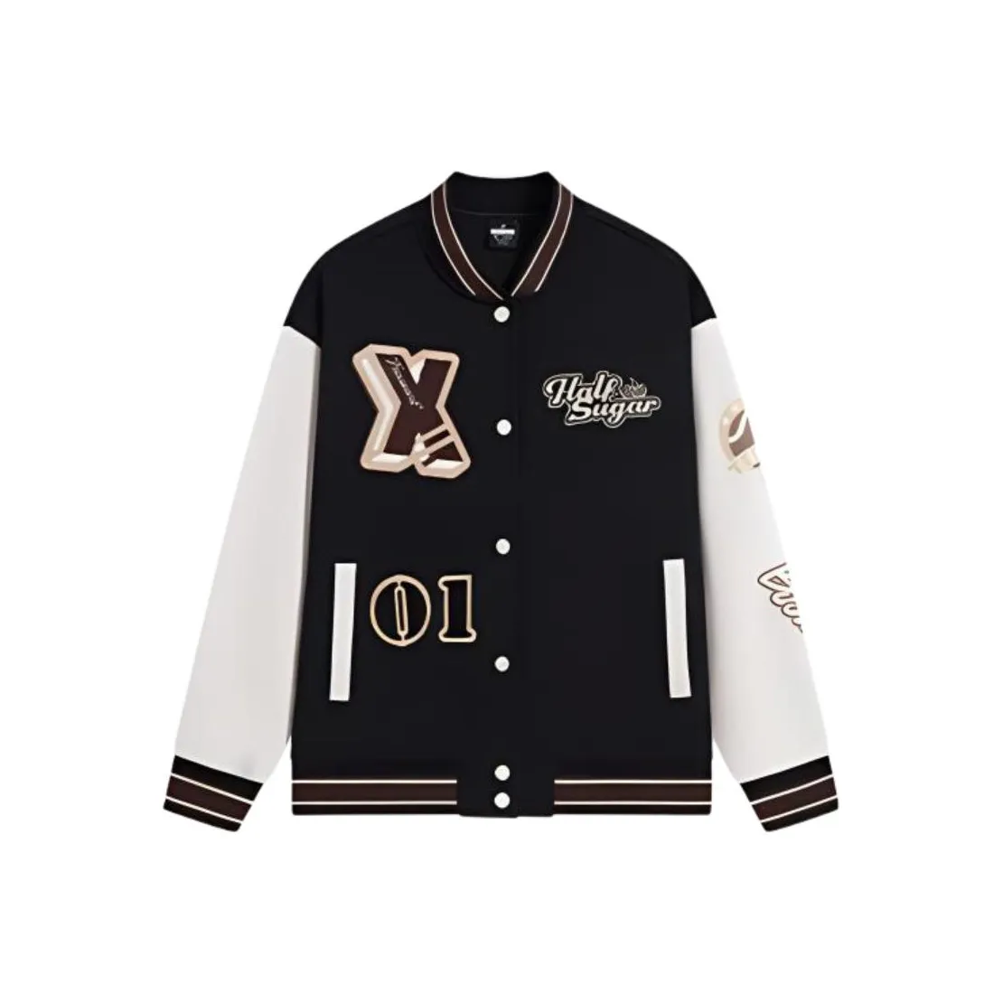 XTEP Бейсбольная куртка Унисекс Глубокий черный