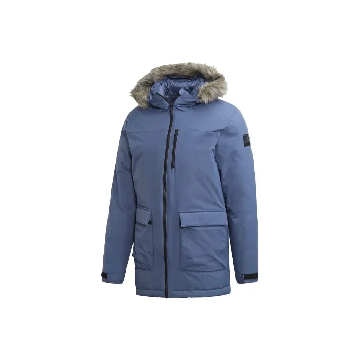 Adidas Parka Coats Men's Blue