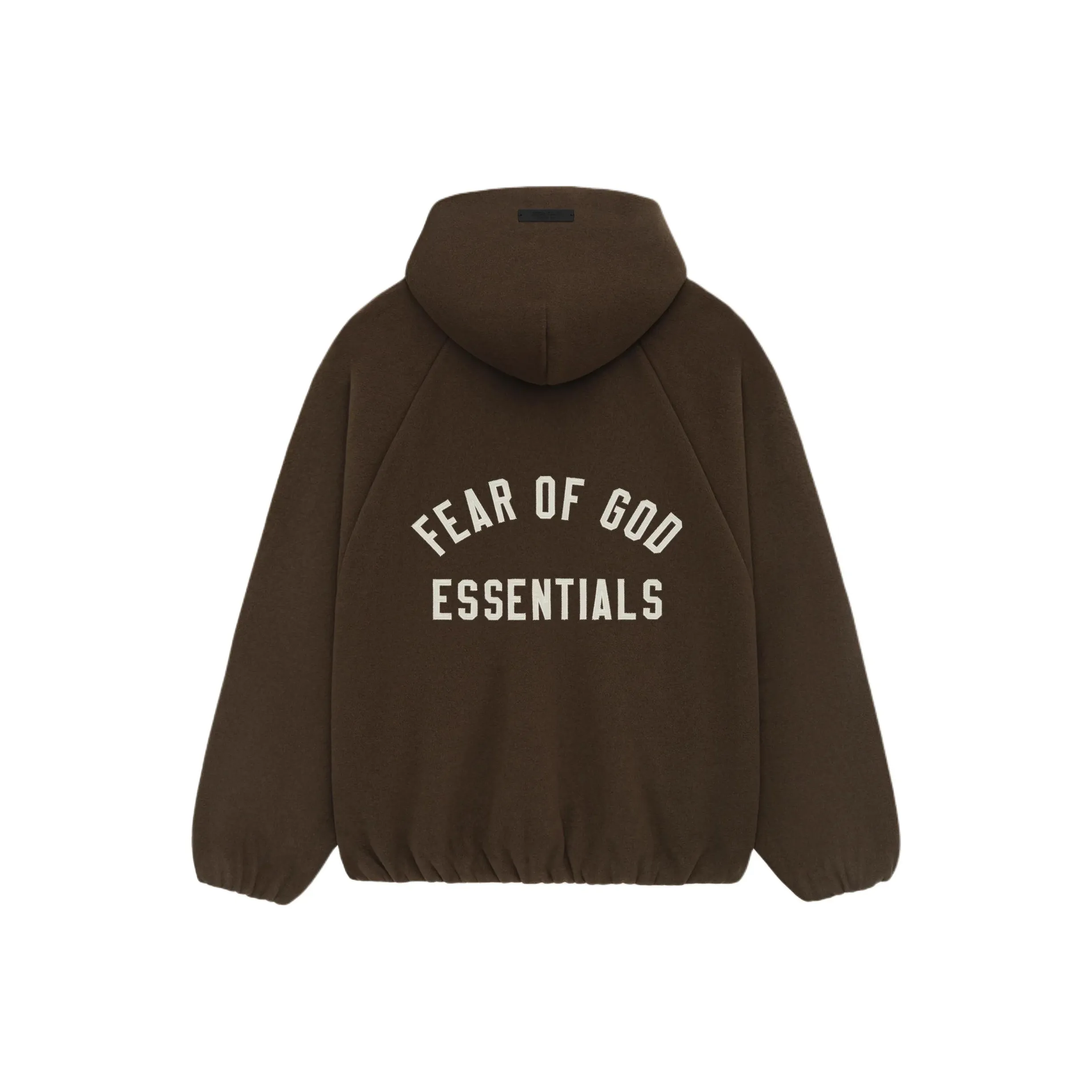 velvet-trim stripe shirt Brushed Hooded Bomber