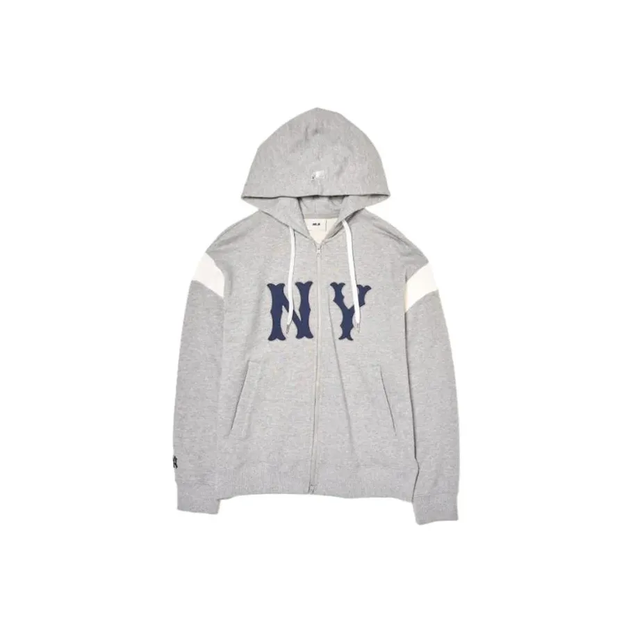 MLB Varsity New York Yankees Mega Baseball Jacket Unisex Mixed Color Gray
