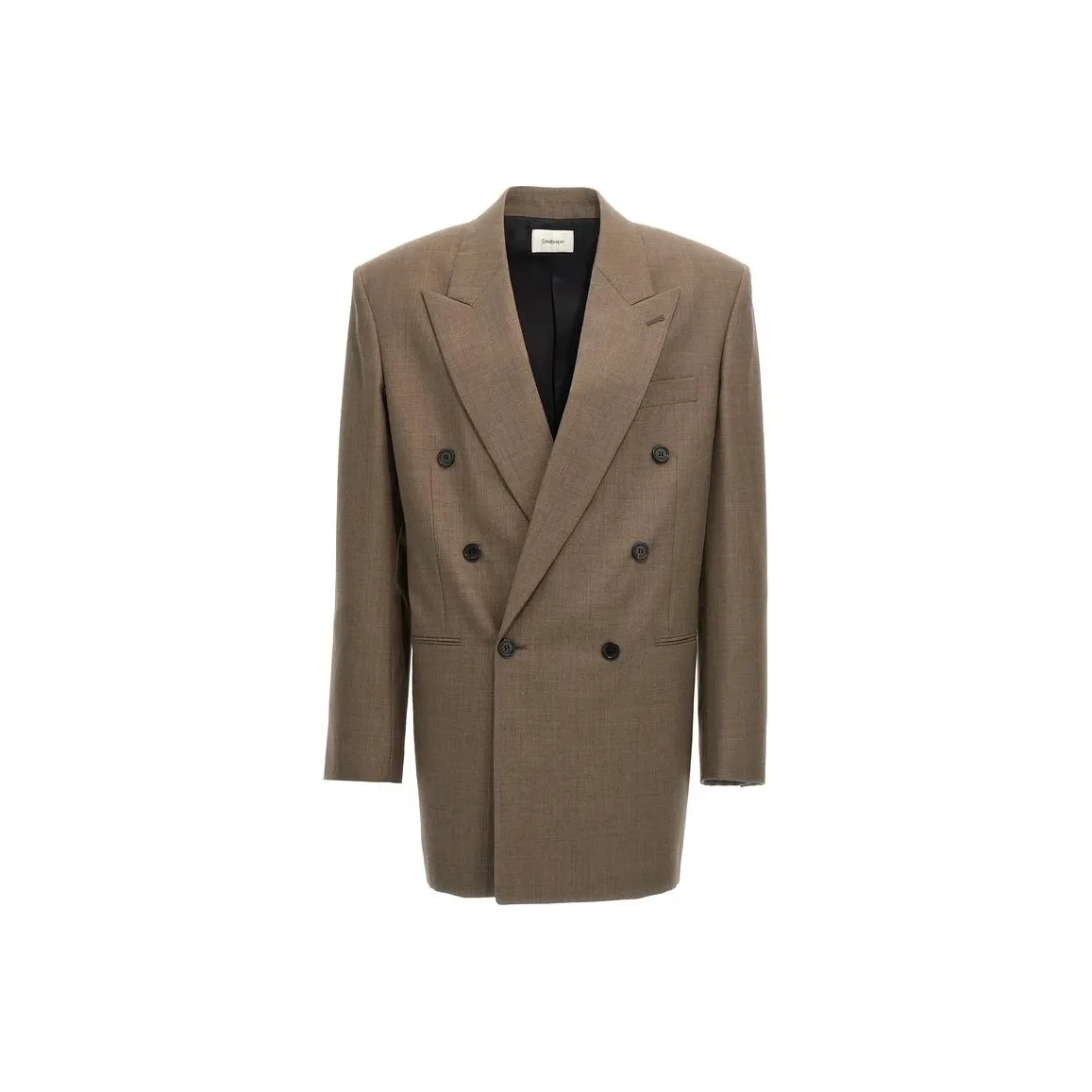 SAINT LAURENT Double Breasted Long Sleeved Blazer