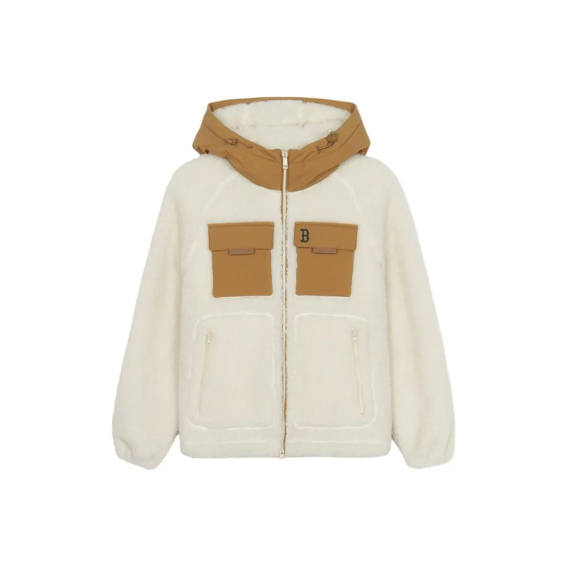 MLB Boston Red Sox Бархат Feel Куртка Унисекс Белый