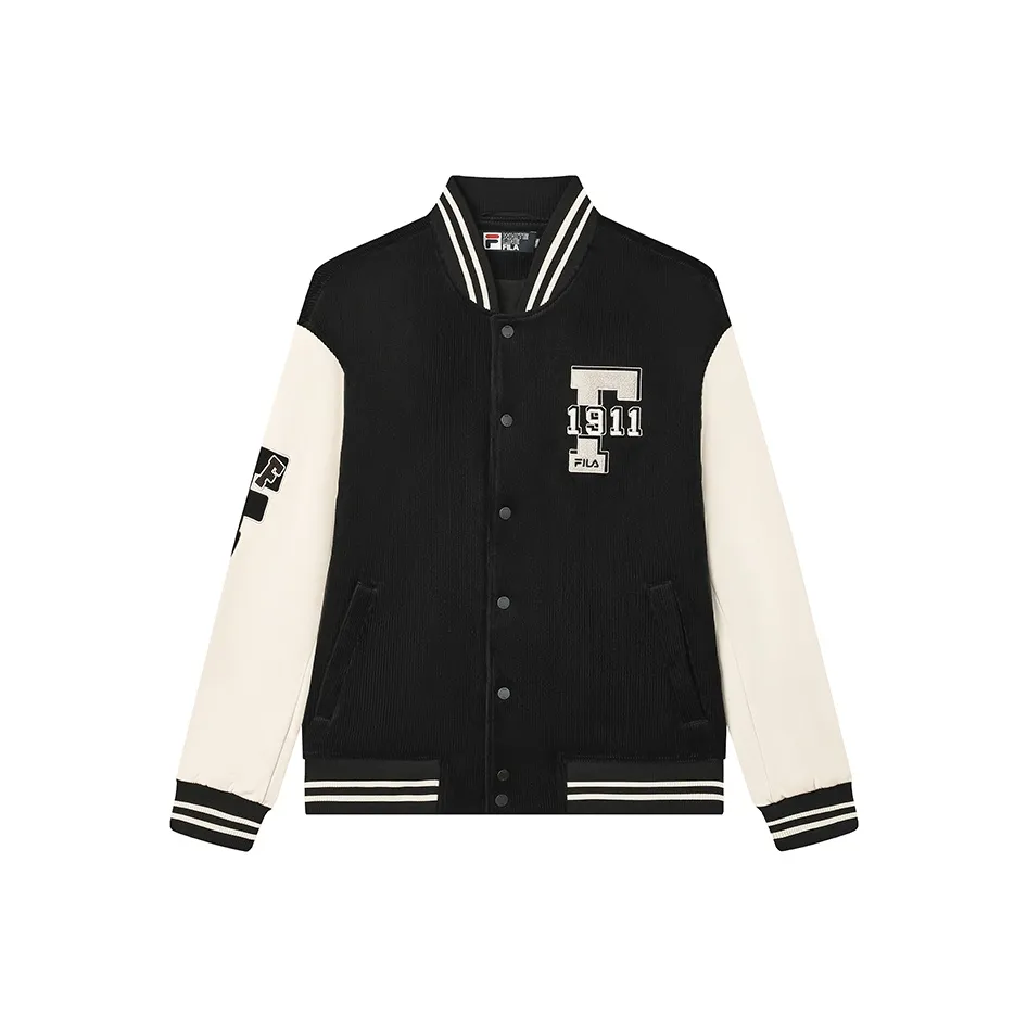 FILA Бейсбольная куртка Мужская Глубокий черный