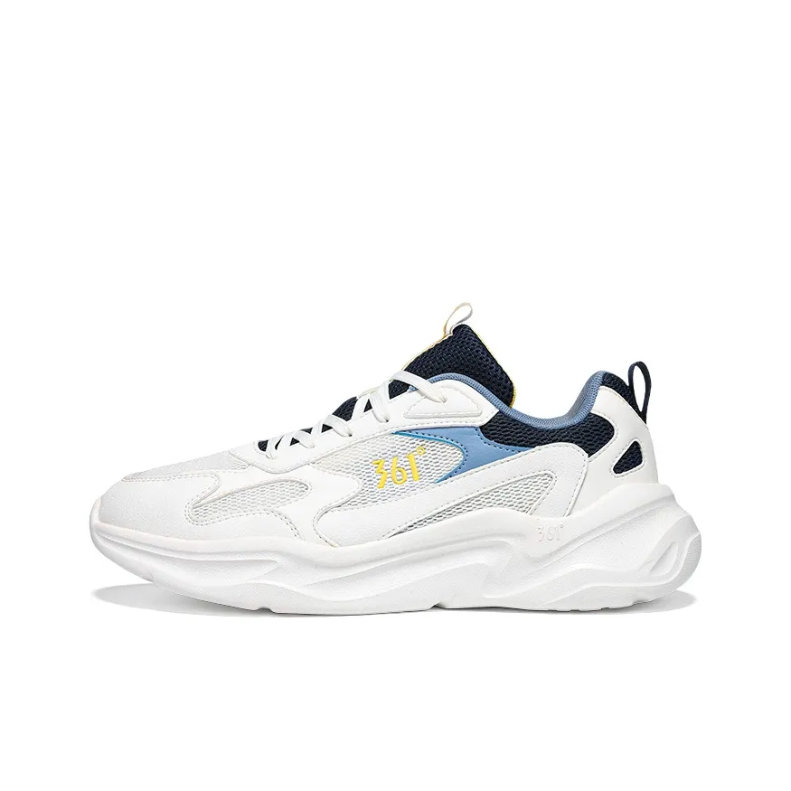 361° Износостойкий Дышащий Легкий Низкий Топ Casual Мужской Feather White Ink Синий