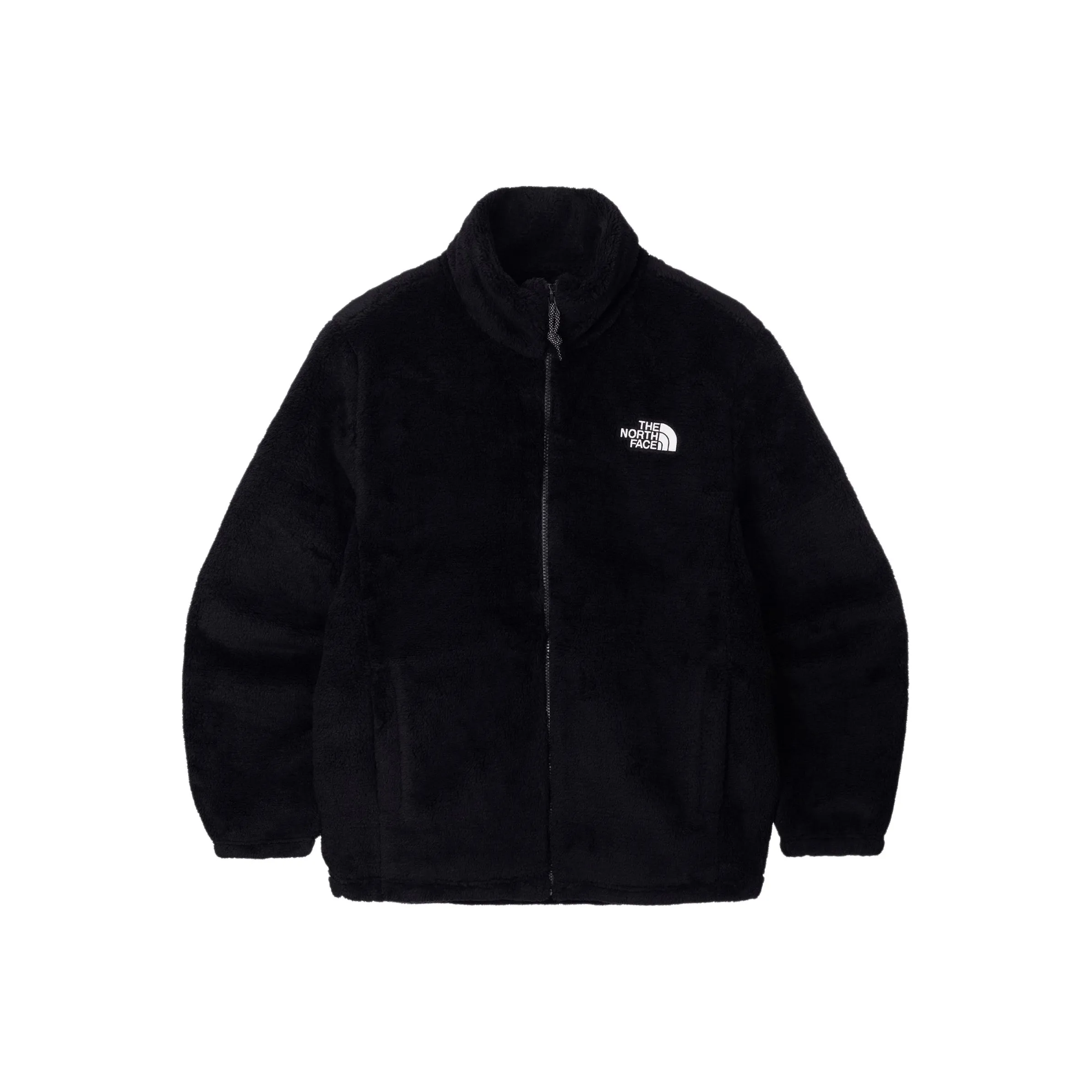 THE NORTH FACE COMFY ALPHA FLEECE ZIP UP VELVET FEEL COAT UNISEX BLACK