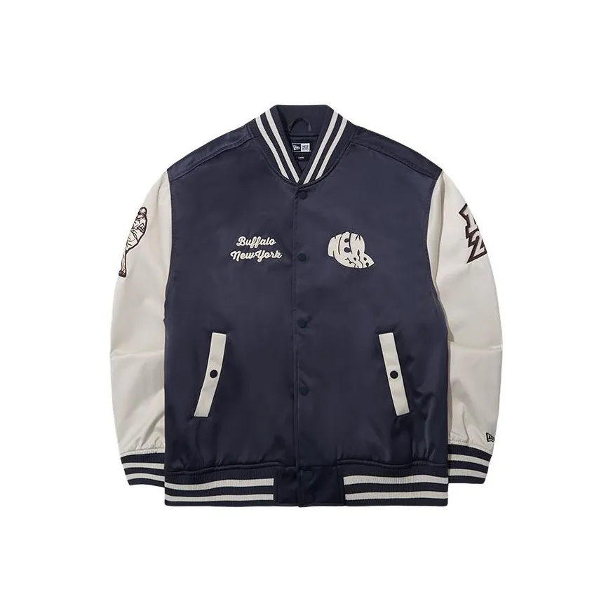 New Era Бейсбольная куртка Унисекс Темно-синий