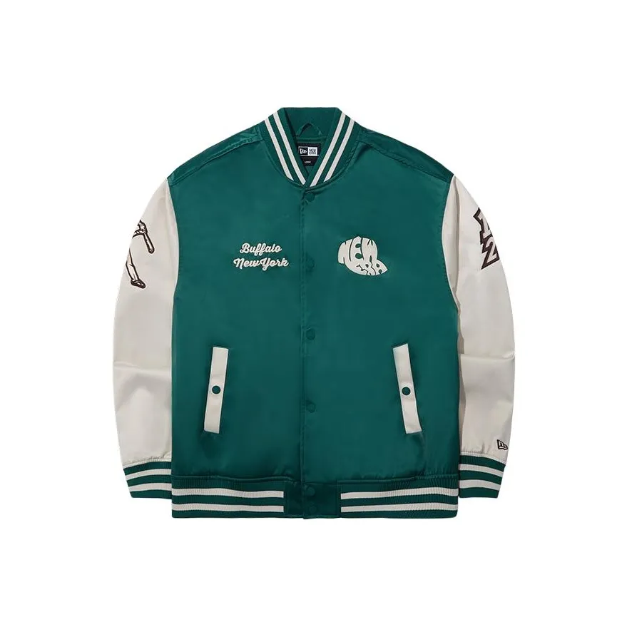 New Era SS24 Бейсбольная куртка Унисекс Зеленый