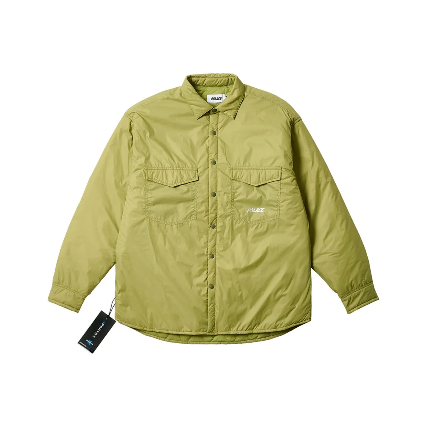 PALACE ULTIMO Series FW23 Хлопковый пуховик Унисекс Оливково-зеленый