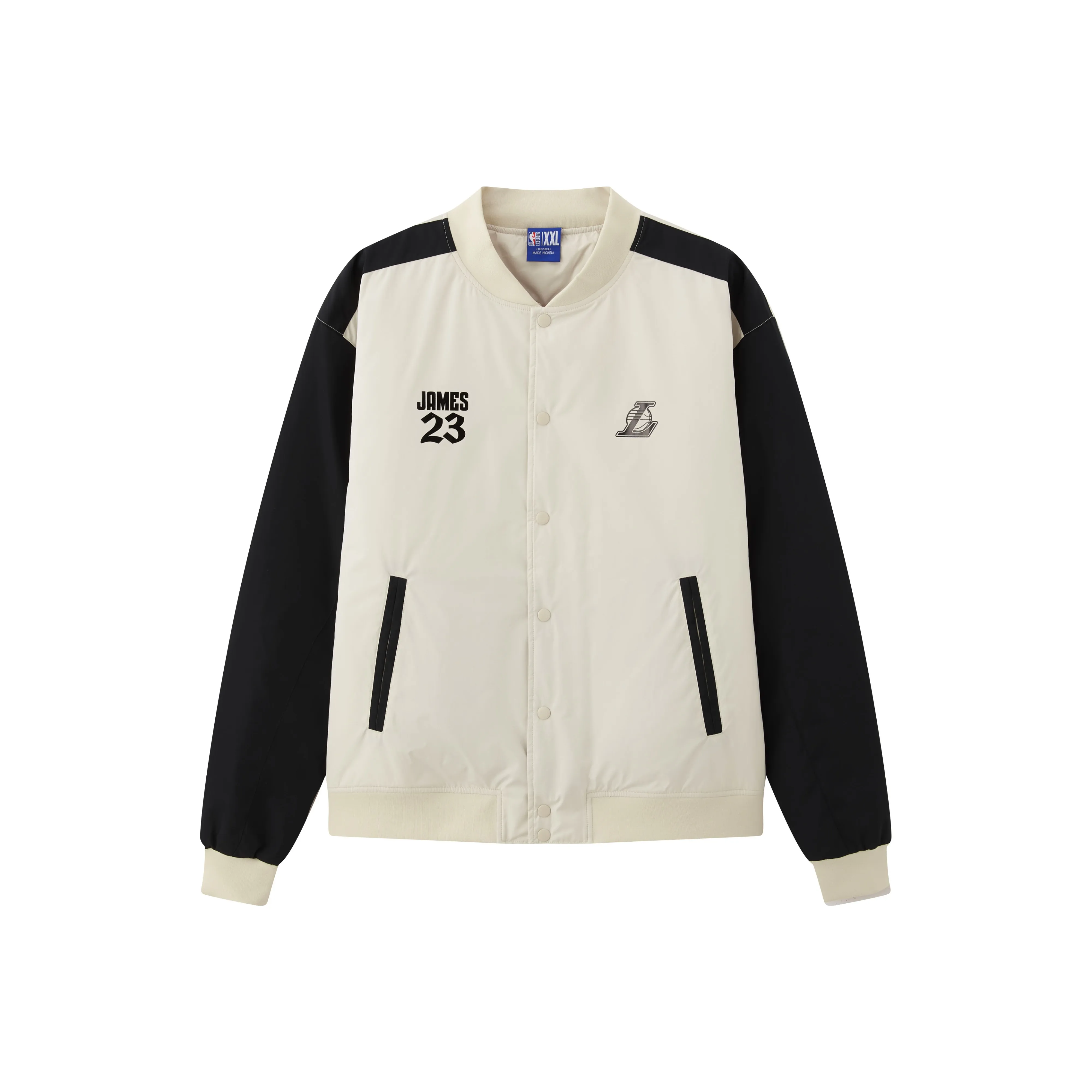 NBA Jacket Unisex Light Gray White