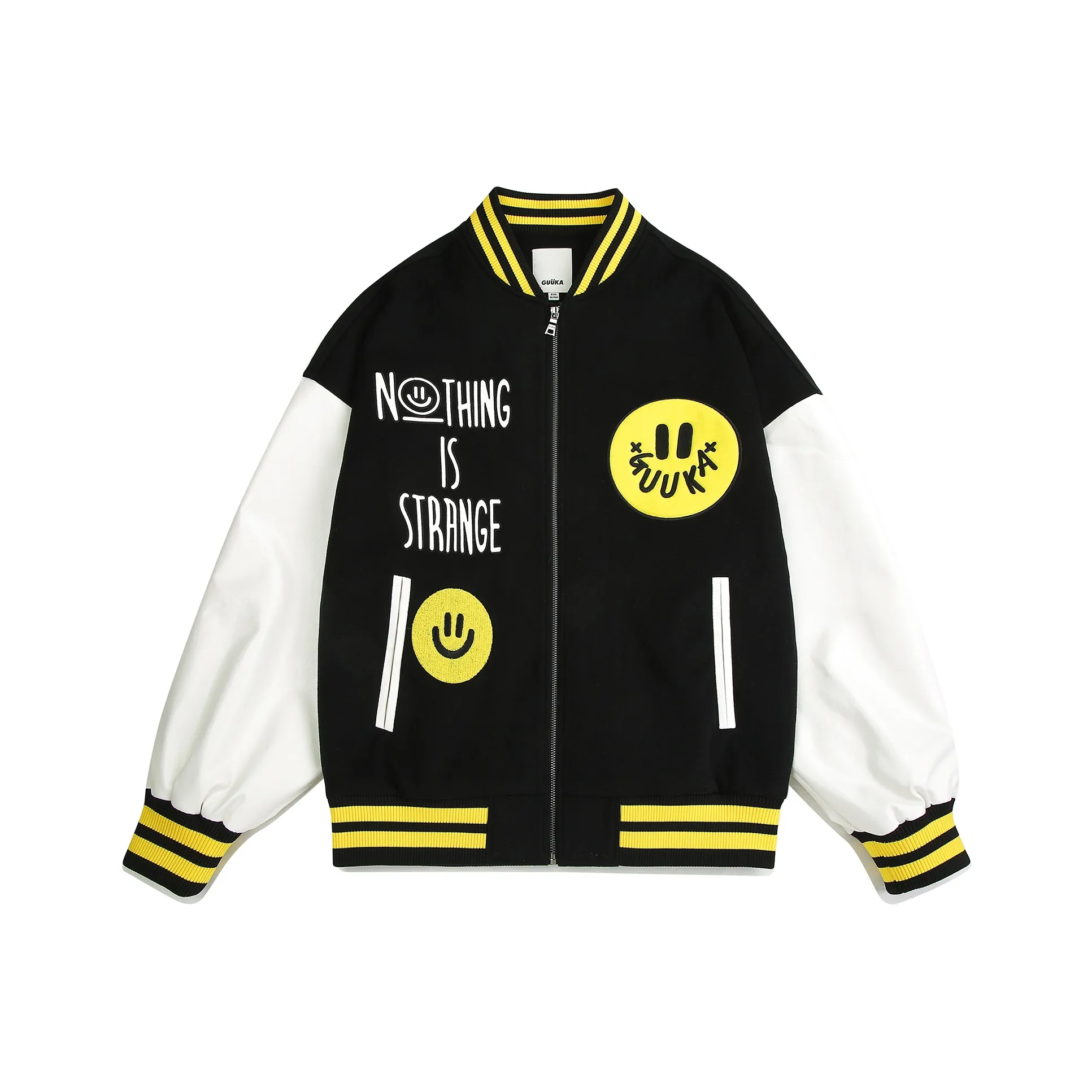 Guuka Бейсбольная куртка Мужская Черная