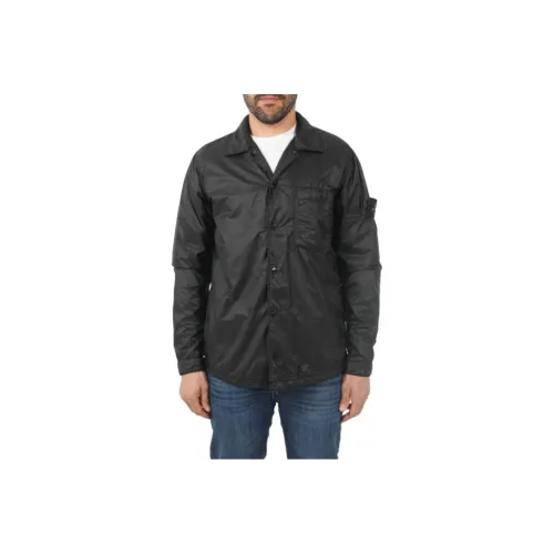STONE ISLAND Черные Мужские Куртки