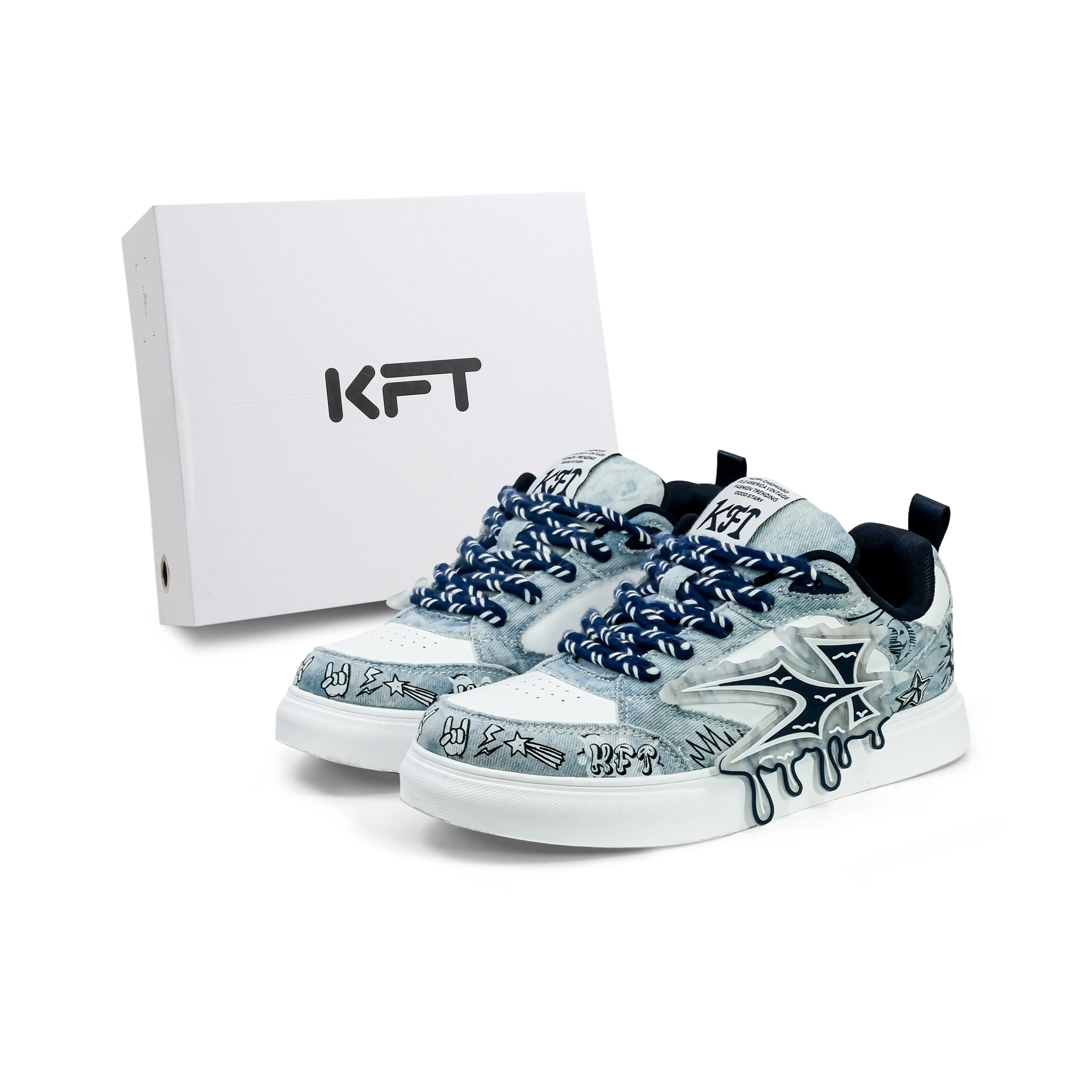 KFT Slip-resistant Амортизация Увеличение Высоты Низкие Кроссовки для Скейтбординга Унисекс