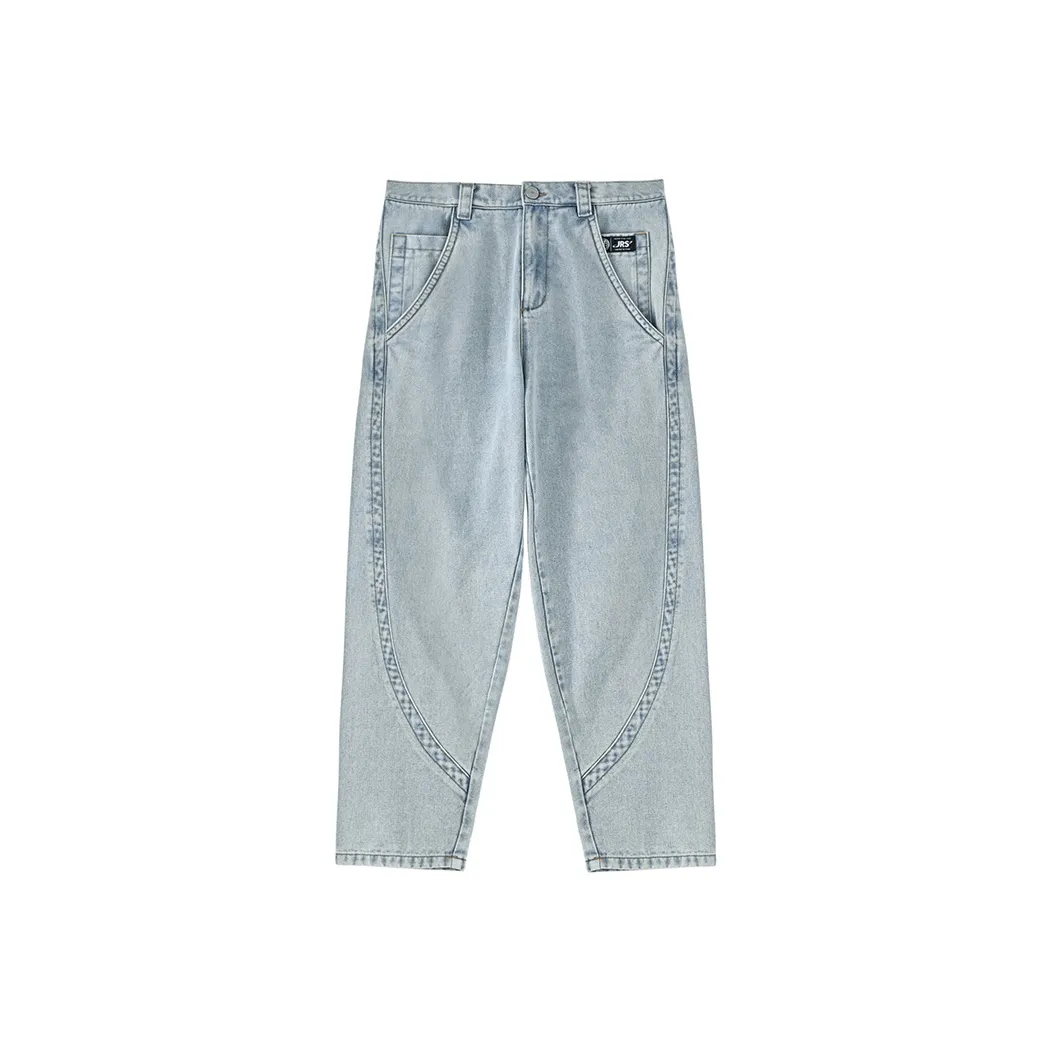 JRs Прямой крой Брюки Джинсы Unisex Light Синий
