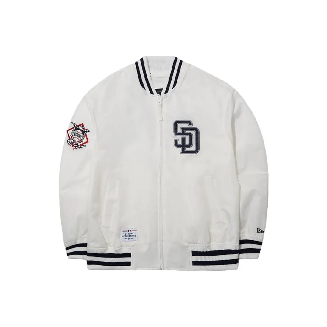 New Era x MLB SS24 San Diego Padres Baseball Jacket Unisex White