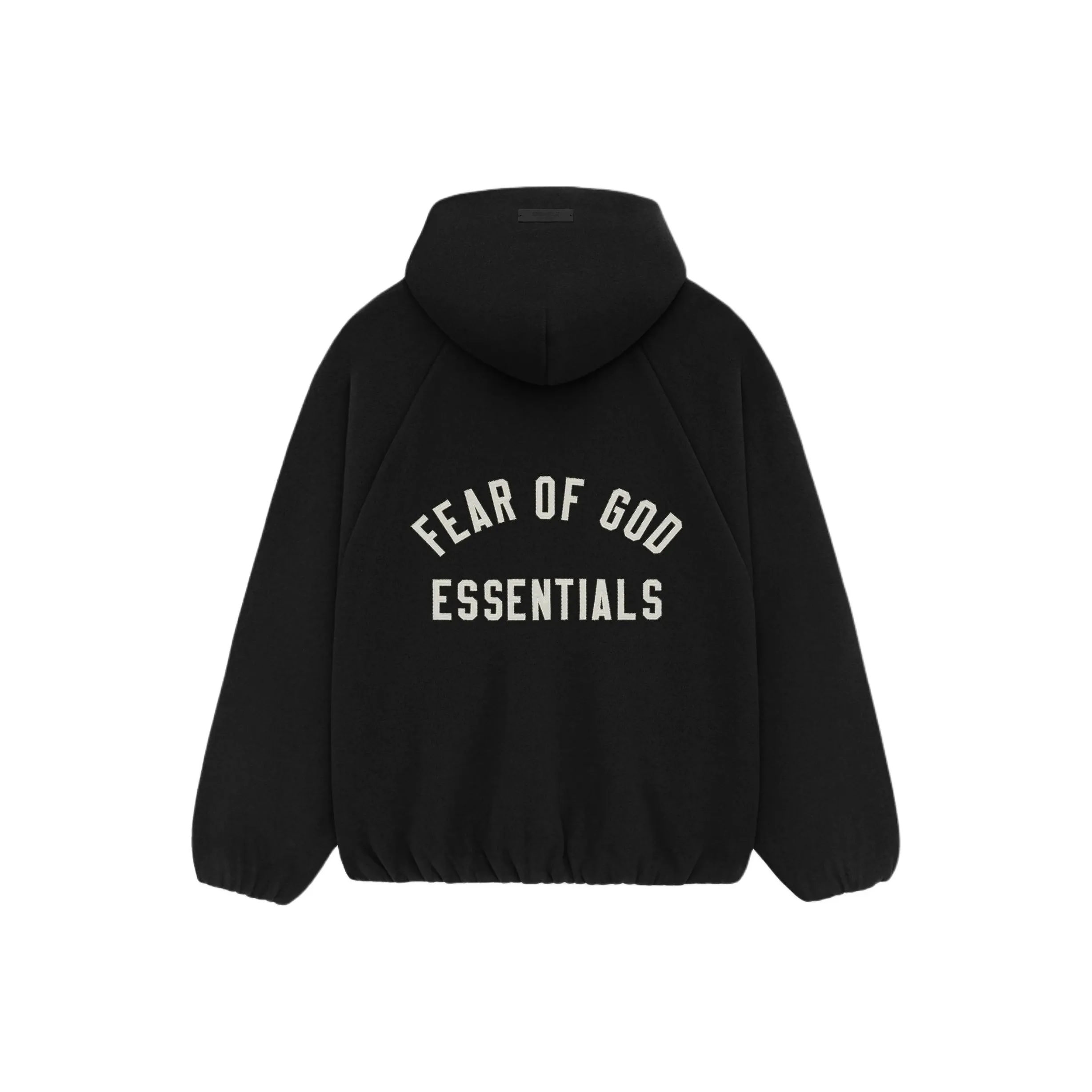 Nanushka Pullover mit V-Ausschnitt Orange Brushed Hooded Bomber Jacket